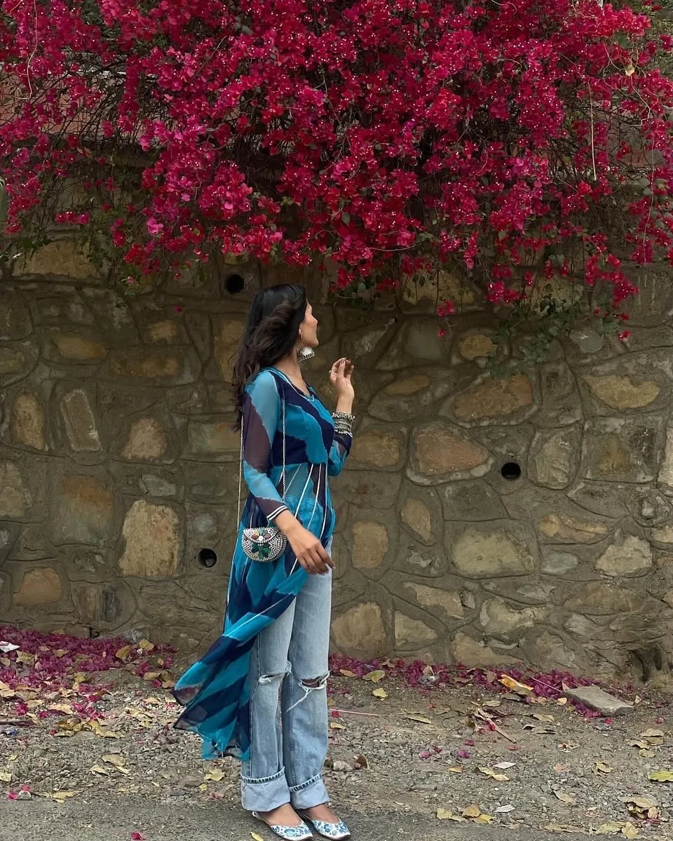 lehriya long kurti