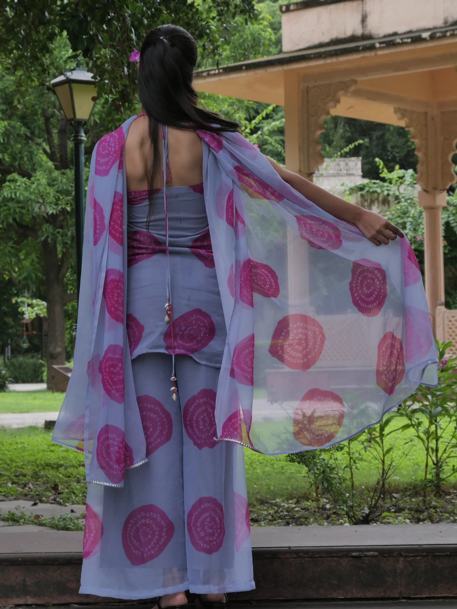 bandhani kurta set