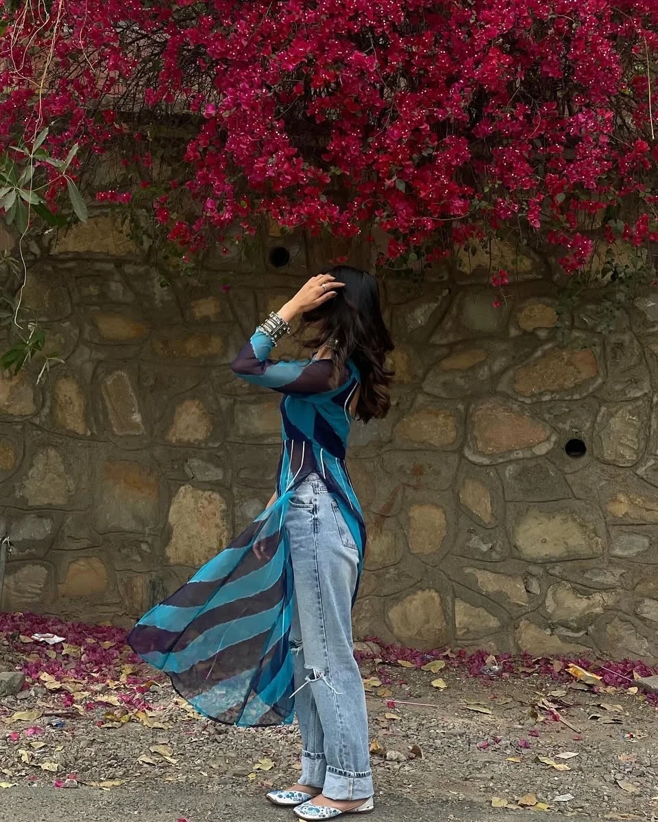 lehriya long kurti