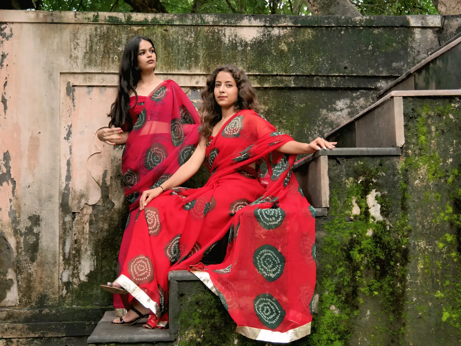 Ready-To-Wear-Bandhani-Saree